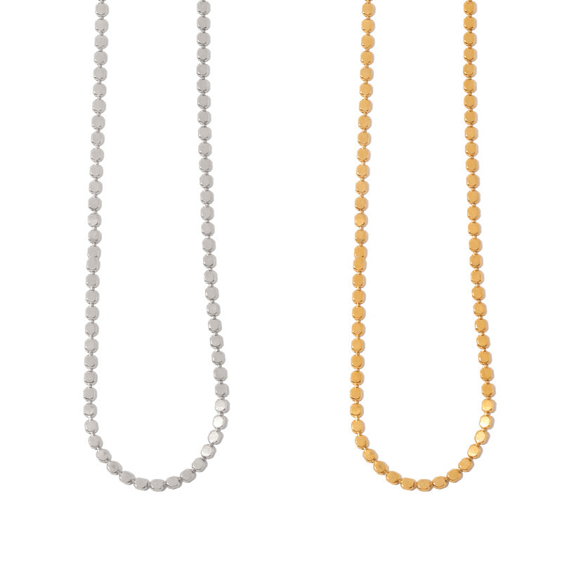 ALODIA NECKLACE IN BRASS WITH 18K GOLD FINISH