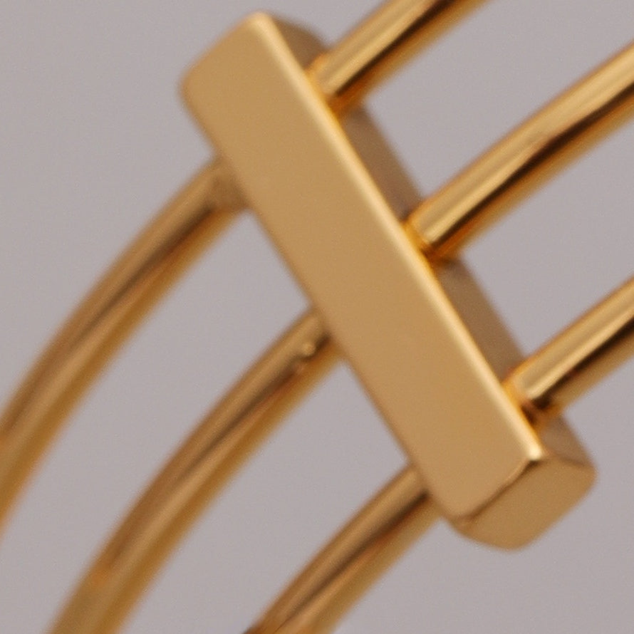 ALODIA BRACELET IN BRASS WITH 18K GOLD FINISH ADJUSTABLE
