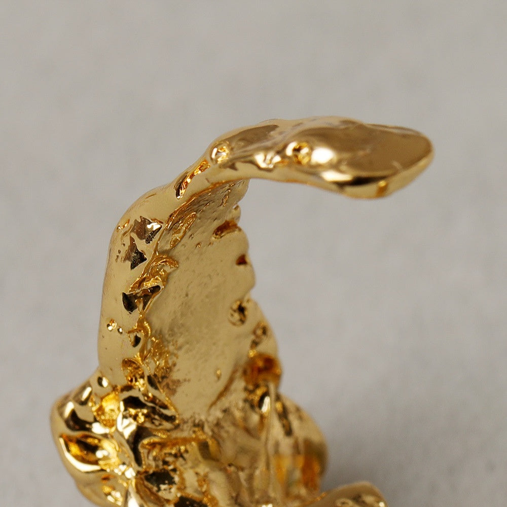 ALODIA FLOWING RING IN BRASS WITH 18K GOLD FINISH ADJUSTABLE