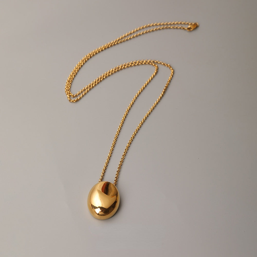 ALODIA ELEGANT NECKLACE SWEATER CHAIN IN BRASS WITH 18K GOLD FINISH
