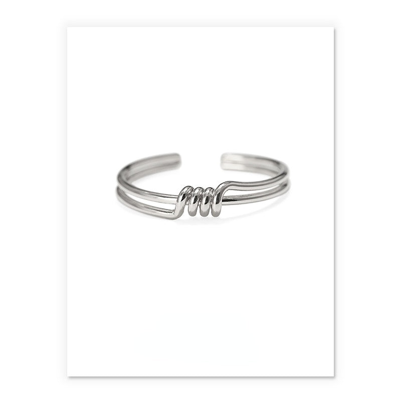ALODIA WOVEN BRACELET IN BRASS WITH 18K GOLD FINISH
