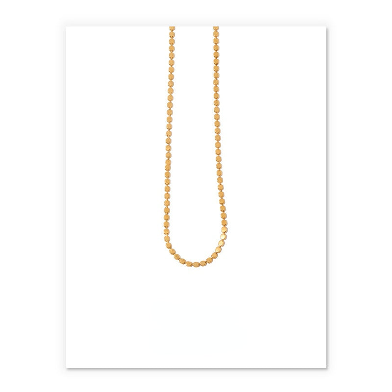 ALODIA NECKLACE IN BRASS WITH 18K GOLD FINISH