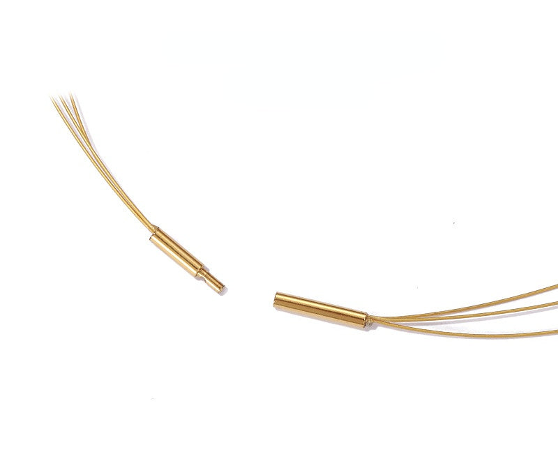 ALODIA NECKLACE IN BRASS WITH 18K GOLD FINISH AND FRESHWATER PEARLS