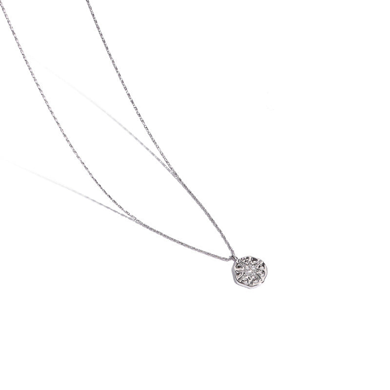 ALODIA COINS POLARIS STACKED NECKLACE IN BRASS WITH 18K GOLD FINISH STACKED
