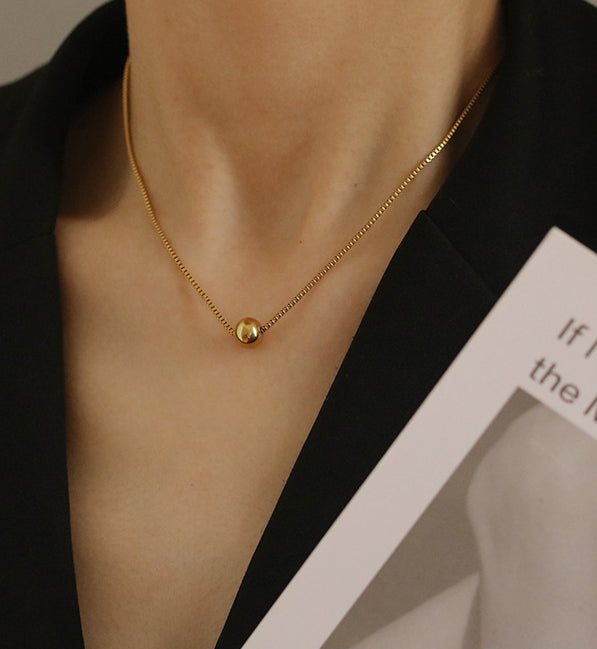 ALODIA LUCKY NECKLACE IN BRASS WITH 18K GOLD FINISH