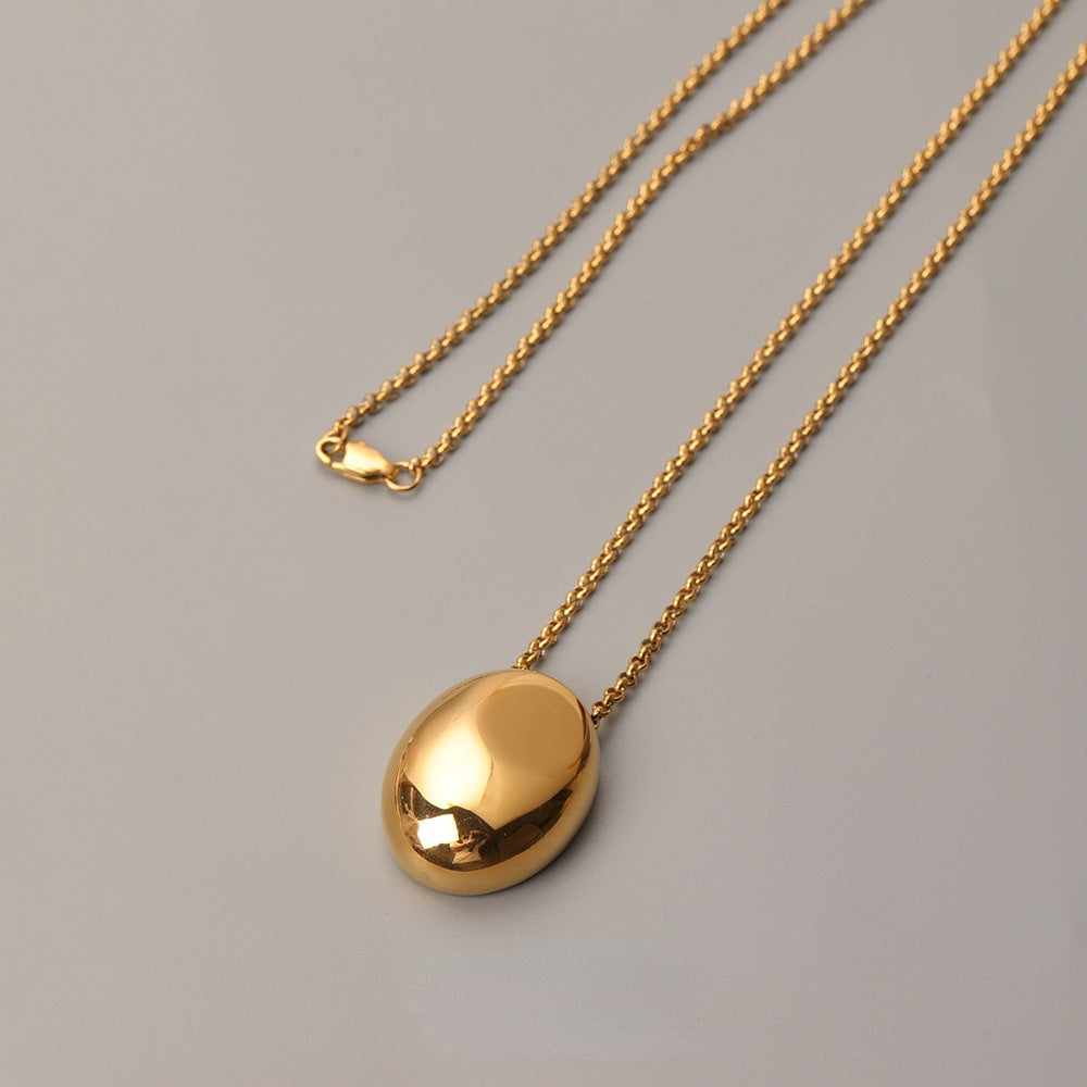 ALODIA ELEGANT NECKLACE SWEATER CHAIN IN BRASS WITH 18K GOLD FINISH