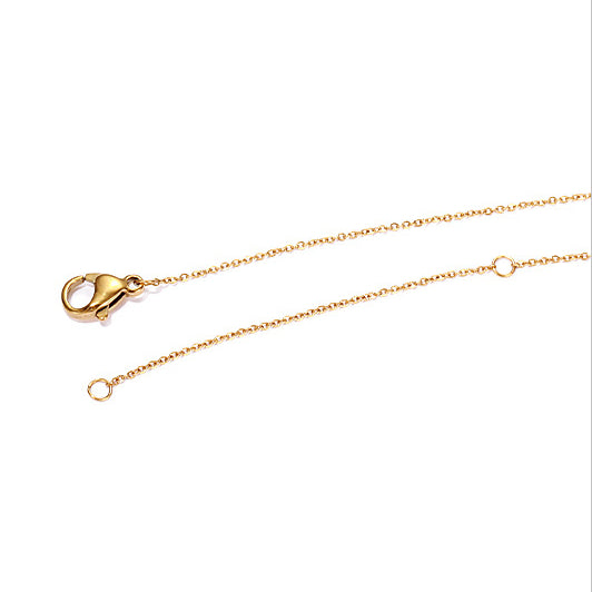 ALODIA PAILLETTE NECKLACE IN BRASS WITH 18K GOLD FINISH