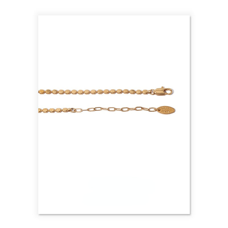 ALODIA  NECKLACE IN BRASS WITH 18K GOLD FINISH 