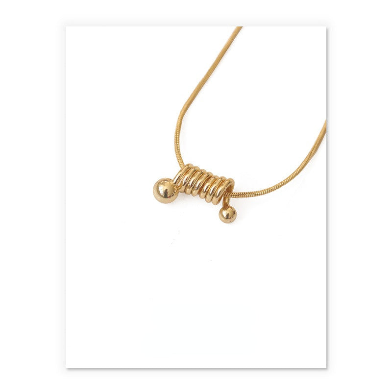 ALODIA  NECKLACE IN BRASS WITH 18K GOLD FINISH 